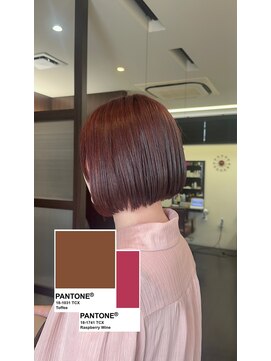 ヘアーアンドエステ サニープレイス(Hair&Esthe Sunny Place) 自然光で透けるピンクブラウン◎