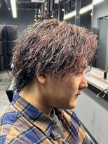 ランディ(RANDY)&nbsp;メッシュキャップハイライト×縦落ちツイストスパイラルパーマ