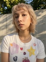 リークフー(Ree cu fuu) 小顔春カラー愛されショートボブヘーゼルブラウン大人可愛い