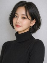 ガーディナ(Gardina)&nbsp;黒髪 大人ボブ 顔周りカット ショートボブ 20代 30代