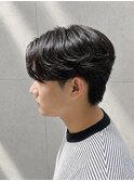 フェザーパーマ センターパート韓国ニュアンスパーマメンズ長崎