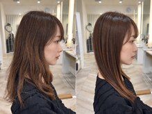うねり・広がりを整え、自然な柔らかさを残す縮毛矯正