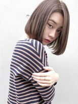 ルティア(Lutia) センターパート 内巻きボブ ショコラブラン