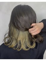 オースト ヘアー ステラ 新宿店(Aust hair Stella)&nbsp;ケアブリーチ☆グレージュインナーイエロー