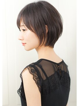 ルエ(rue) 【rue京都】大人可愛い小顔マニッシュワンサイドショートボブ