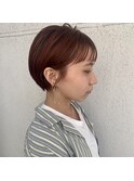 STACY 丸みショート× 似合わせカット×オレンジカラー