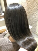 トゥーリ 筑紫野店(tuuli)&nbsp;艶カラー☆ディープブルー☆お客様スタイル☆ロング