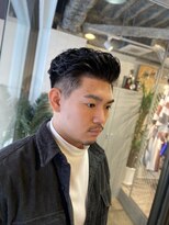 30代メンズヘア東京バーバー日本橋フェードパーマ