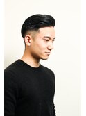 メンズかき上げニュアンスマッシュサイドパート韓国マッシュ