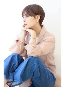 オーロ 宝塚店(ORO) ペールベージュ小顔似合わせショート