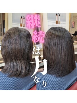 ブルーフィン シセロ(Blue Fin cicero) 透け感黒髪さらさらぱつっとボブ髪質改善艶髪ストレート
