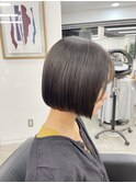 ワンレンミニボブショートボブ大人ボブ