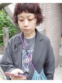 bibito マッシュネオソバージュ  くるくるパーマボブ