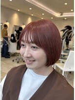 ザックラフィネ(ZACC raffine)&nbsp;ミニボブ/レッドカラー/チェリーレッド/前髪