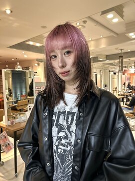 ランティ 難波駅前店(LUNTY NAMBA) pink brown ルーツカラー