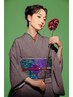 【土日早朝料金なし】訪問着着付け＋ヘアセット￥18000