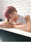 ハイトーンピンク×マッシュショート！