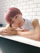 ラグ(log) ハイトーンピンク×マッシュショート!