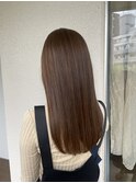 艶ロングが叶う!ブラウンベージュ白髪ぼかしカラー
