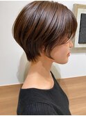 ショートカット×ひし形ショートボブ×前髪あり20代30代40代 a