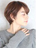 40代50代秋冬小顔前髪イメチェンアンブレラカラーショート