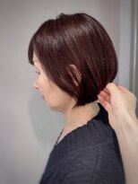 アントワープトーキョー(antwerp TOKYO)&nbsp;40代50代大人ショートボブピンクラベンダー髪質改善根元パーマ