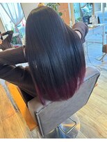 ヘアアトリエ ナイン(hair atelier nine)&nbsp;メルティーカラー/似合わせカット/ウェーブミディアム/福島市