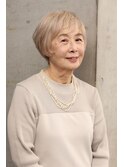 ピンクベージュショート