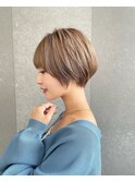 ♪イメチェン外ハネボブ美髪ワイドバングレイヤーショート池袋