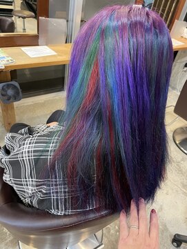 ルート ROOT ヘアサロン ユニコーンカラー