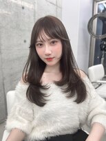 アイシー 表参道(ICY)&nbsp;上品可愛い◇韓国っぽワンカールレイヤースタイル/グレージュ