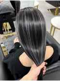 大人気透明感抜群ホワイトハイライト