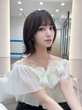 シー バイ ロンド 新宿(Sea by Lond) 韓国くびれボブ【新宿/髪質改善/顔まわりレイヤー】