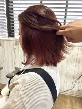 ヘブンリー(heavenly) インナーカラー/インナーピンク/ピンクカラー/ピンクレッド