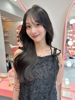 ボタン シブヤ(VOTAN SHIBUYA) 韓国ヘア/くびれヘア/顔まわりカット/大人上品/流し前髪