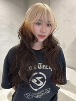 ペレ アネックス 大阪梅田茶屋町店(PELE ANNEX)&nbsp;くびれヘア/アプリコットオレンジ/夏のヘアアレンジ/梅田