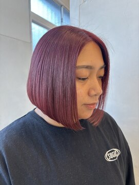 ポート 蕨(PORT) チェリーレッドとボブ【天間 彩香】