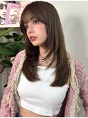 ミディアムレイヤーバタフライカット髪質改善ハイレイヤー