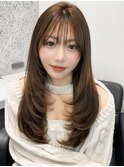 Hazel beige×layer cut