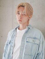 ニューヨークニューヨーク メン 姫路本店(NYNY MEN) ホワイトベージュ×センターパートウルフ