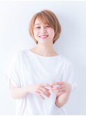 【loutus】スタイリングいらず♪シンプルショートボブ/武蔵小杉