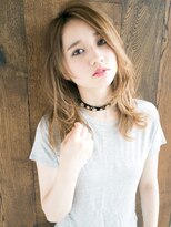 エル(LE)&nbsp;６/８open！ひし形シルエットグレージュエアリーミディアム