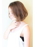 【３０代・４０代・５０代】毛先にワンカールお洒落ボブ