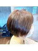 骨格補正ショートボブ