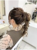 編みおろしポニー