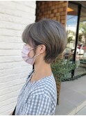 くせを生かしたショートヘア ◎