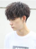無造作前下がりマッシュ