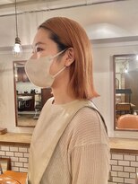 フランチェスカ(Francesca)&nbsp;艶感/ハイトーンカラー/ルミエールジンジャー/ロブスタイル