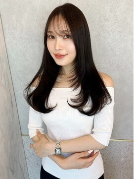 シーシンジュク 新宿南口(Sea shinjuku) 大人ガーリー/前髪/顔周りレイヤー×ブリーチなし韓国ヘア[新宿]