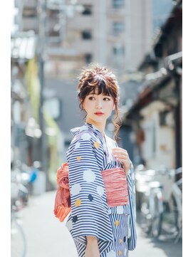 ヘアメイクアンドセットサロン リッコ(Hair make&set salon Ricco) ゆかたおだんごヘアセットRicco梅田